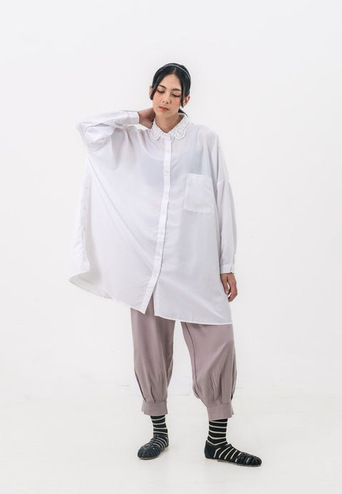 Hanna Oversize Long Sleeve Shirt Portia C091024