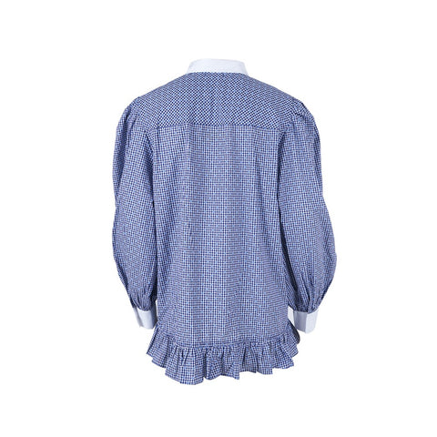 Hanna Long Balloon Shirt Puff Sleeve Ribbon Jamie C051124