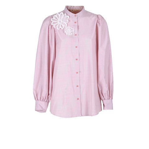 Hanna Long Balloon Sleeve Hi & Low Shirt Alice C141024