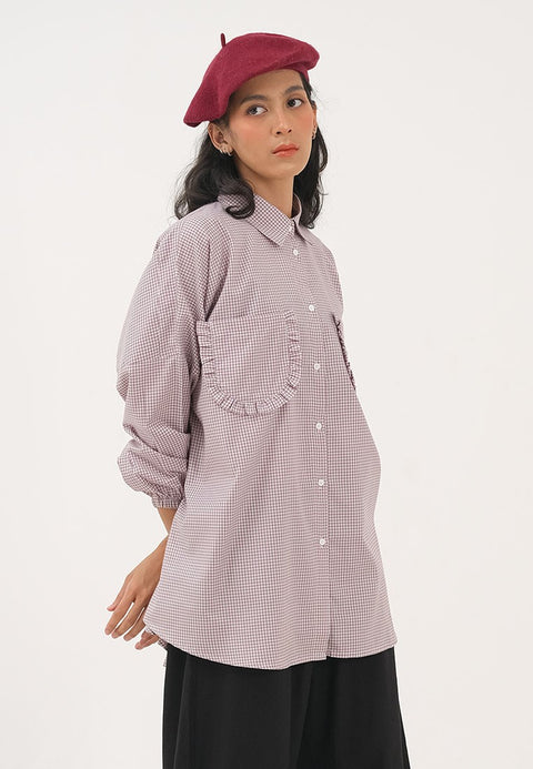 Hanna Carry Oversize Long Sleeve Shirt C221024