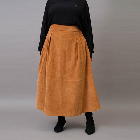 Hanna Corduroy Skirt Plain Elenor 010923